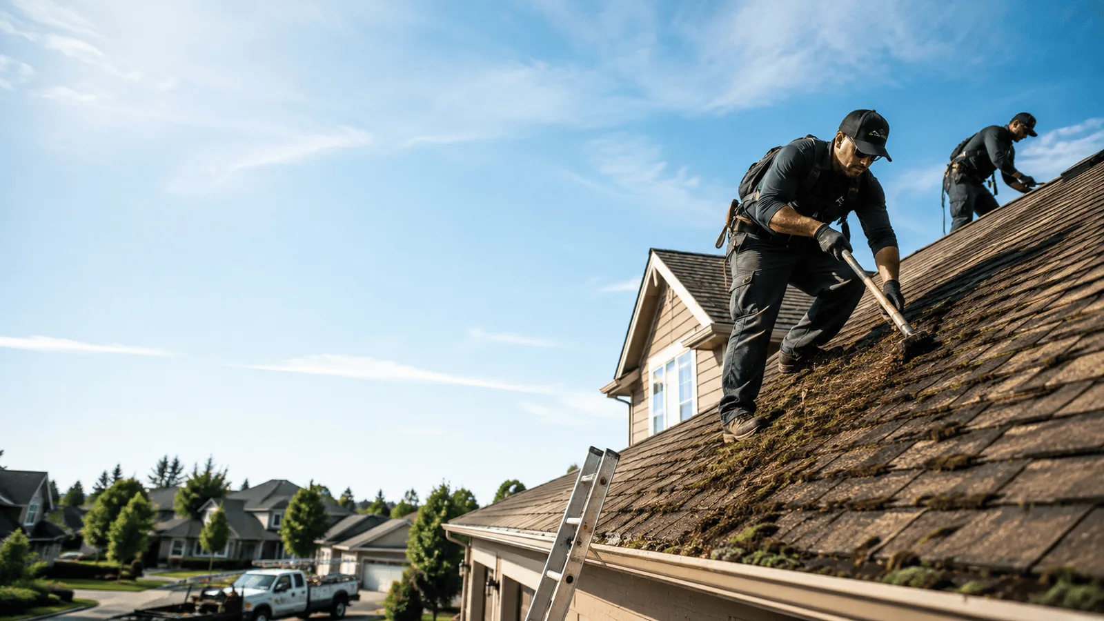 Roof Moss Removal in Riverview, MI near me